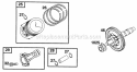 Piston Grp Cam Diagram and Parts List for 290447-0041-01  Briggs and Stratton Engine